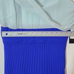 Sangria Sleeveless Blue Maxi Dress with Pleated Skirt Size 6 NWT Photo 7