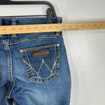 Wrangler Boot Cut Jeans Dark Wash Denim Embellished Pockets Size 7x36 Cowgirl Photo 6