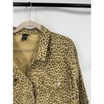 Windsor  Animal Print‎ Cropped Lightweight Jacket Women Medium Brown Boho Preppy Photo 5