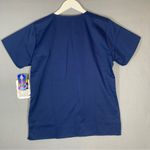 WonderWink Auburn Scrub Top  Navy Blue Short Sleeve Size XS Photo 4