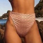 NEW Free people x Beth Richards Boheme chai geo bikini bottom, L Brown Size L Photo 0