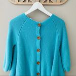 Anthropologie Moth by Anthro. Cashmere Knit Sweater Blue Sz Medium Photo 7