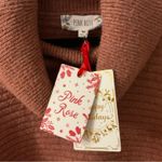 Pink Rose Soft Bronze Cowl Neck Sweater XS Cozycore Comfy Casual Classic NEW Photo 8