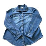 Calvin Klein  Jeans Blue Long Sleeves Button Down Chest Pockets Denim Shirt‎ M Photo 1