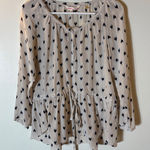 Rebecca Taylor  100% Silk Peasant Blouse Ikat Print Size 8 Photo 0