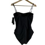 La Blanca Island Goddess Black Lingerie Ruched One Piece Swimsuit Size 10 Photo 7