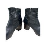 Frye  Stella Zip Short Ankle Heeled Black Leather Booties Sz 10 Photo 6