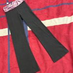 Hard Tail Forever Roll Down Y2K Flare tie dye purple Yoga Pants black stretchy Photo 0