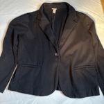 A New Day A New Day Women's Plus Button Up Blazer Jacket Relaxed Fit, Black, Photo 6