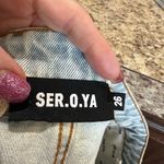 NWT SER. O. YA size 26 micro mini skirt. Blue Photo 7