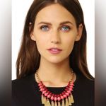 Kate Spade That’s A Wrap Tassel Necklace Pink Red Gold Photo 1