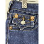 True Religion Mid Rise Jeans Womens 28 Blue Legging Flap Pockets Made in USA Photo 4