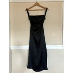 Hello Molly  Bet U Wanna Satin Midi Dress Cutout Gown Black Size M US 6 Photo 1