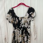 American Eagle Women’s Small Petite Black Floral Belted Jumpsuit New Size undefined Photo 4