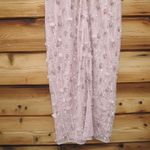 Mac Duggal  94117 Pink Cap Sleeve Column Midi Dress With Floral Beading Photo 13