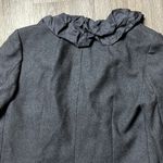 J.Crew Black Wool Ruffle Top/Blazer Size 4 Photo 9