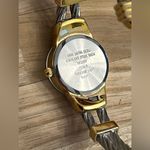 Anne Klein  Ladies Watch Diamond Stainless Two Tone Bracelet Sparkle Gold Dial Photo 6