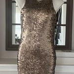 Dynamite  Robe à Paillettes Bodycon Sequin Dress, Matte Bronze, Size M New w/Tag Photo 2