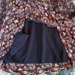 Vince Camuto  one shoulder midi dress navy floral ruffle size 8 lined Photo 6