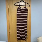Mable Bodycon Midi dress and Cropped Cardigan in Brown Photo 3