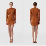Keepsake The Label NEW Emilio Long Sleeve Mini Dress Size XS Rust Orange Hoco Photo 1