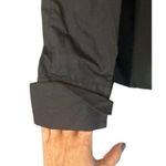 Rafaella Black Long Sleeve Collared Ruffle Front Button Down Blouse Women Sz 8 Photo 6