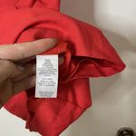 WAYF NEW!  red sweetheart sleeveless linen blend mini dress size medium Photo 4