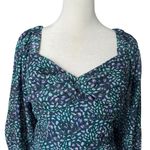 Hutch ANTHROPOLOGIE Medley Blouse in Animal Sz M Photo 4