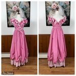 Darling Vintage 1970s Pink Taffeta Southern Belle Gown! Size 10 Photo 1