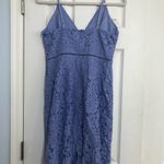 ASTR  The Label Women Size Medium Dress Lace  Periwinkle Spaghetti Strap midi Photo 7