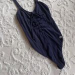 joe's jeans NWOT Navy Lace Up Thong Bodysuit Photo 0