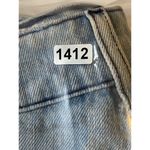 Show Me Your Mumu Blue Arizona High Waisted Denim Shorts Size 26 Distressed Photo 9