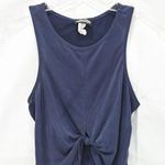 Royalty For Me Royalty Crop Tank Knit Size S Blue Photo 0