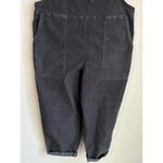 Aerie Werk & Play Corduroy Overalls Smoked Gray Cuffed Straight Leg Size Large Photo 5