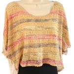 American Eagle  Outfitters Women's High-Low Lace Overlay Top Size Large Photo 2