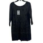 Desigual  Black Shift Dress Embroidered and Beading Detail US 2 / EU 36 New Photo 4