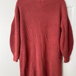 Anthropologie Mock-Neck Sweater Mini Dress WITHOUT BELT, Size S Photo 10