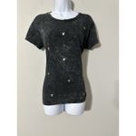 CHRLDR CHEERLEADER Acid Wash Black Doodle Hearts Tee Retro Y2K Aesthetic Size M Size M Photo 1
