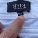NYDJ  Womens Plus 14W Cropped White Jeans Photo 2