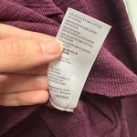 NWT Pilcro Anthropologie Plum Mock Neck Knit Peplum Top Size Petite Large Purple Photo 2