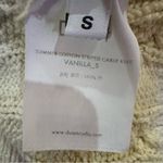 Dunst Striped Cable Knit Short Sleeve Sweater Top Size S Yellow Photo 9