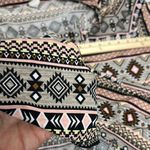 Sew In Love Pink and Brown Graphic Polo Blouse Size XL Photo 8