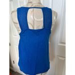 Women’s Lucky Lotus Blue Tank Top Small Photo 3