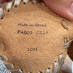 Jack Rogers  Lauren Mid Wedge Cork slide Sandals gold leather size 10 Photo 6