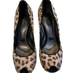 Dolce & Gabbana Calf Hair Animal Print Peep Tor Pumps, Sz 40 Photo 2