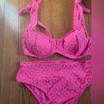 SheIn  Hot Pink Bikini Set Size Large Photo 1