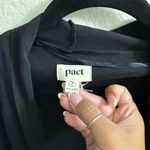 Pact  Airplane Wrap Cardigan Black Size M/L Lounge Casual Fall Layer 100% Cotton Photo 2