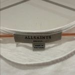 ALL SAINTS pleated duma white sleeveless t shirt. Photo 7