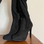 Black High Heeled Tall Boots‎ Black Size 7 Photo 3