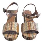 Urban Outfitters Raffia Block Heel Sandals Size US 10 Photo 5
